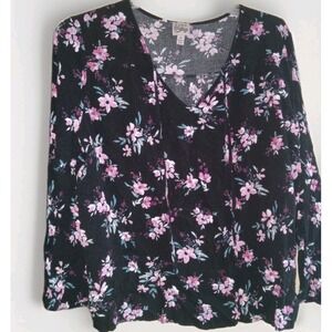 Como Vintage Tunic Top Womens 2X Gypsy Blouse Floral Cottagecore Peasant‎ Boho